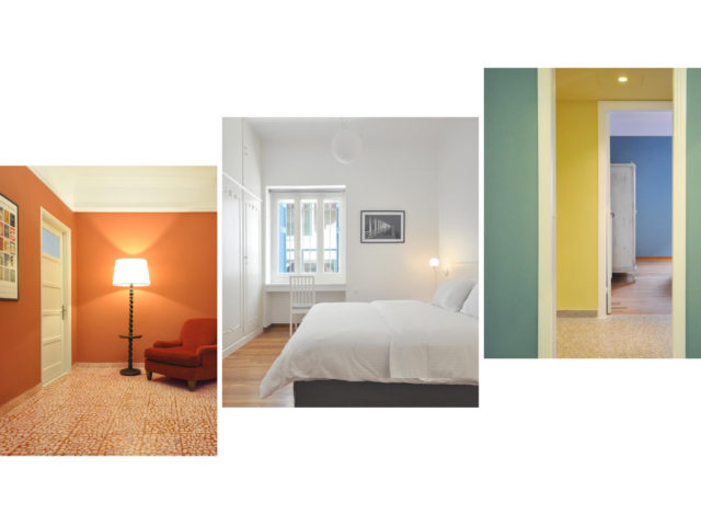 Σε ένα κτίριο του μεσοπολέμου στο Παγκράτι, μέσα σε δύο διαμέρισματα με θεατρικά κάδρα, παλιά μωσαϊκά και αλλοίωσεις που αναζωογονήθηκαν