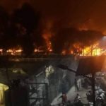 Μόρια: Κάηκε η δομή φιλοξενίας από πυρκαγιά