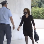 Φορώντας μάσκα Killah P έφτασε στο εφετείο η Μάγδα Φύσσα [ΒΙΝΤΕΟ]