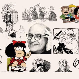 «Ευχαριστούμε μεγάλε Quino για την τέχνη σου. Συμπυκνωμένη ποίηση. Παρηγοριά.»