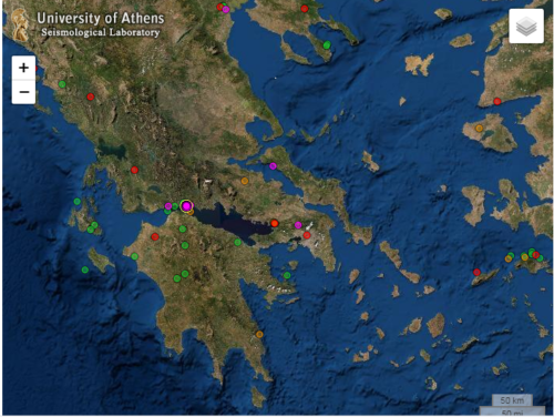 Σεισμική δόνηση έγινε αισθητή σε πολλές περιοχές της Αχαΐας και της Αιτωλοακαρνανίας