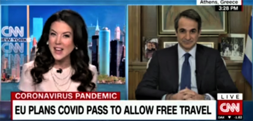 Ο K. Μητσοτάκης ανακοινώνει στο CNN επικείμενη χαλάρωση μέτρων και άνοιγμα τουρισμού στην Ελλάδα [ΒΙΝΤΕΟ]