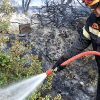 Βελτιώθηκε η εικόνα της πυρκαγιάς στα Γεράνεια Όρη – Ολονύχτια μάχη με τις φλόγες