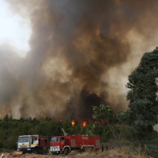 Σε πλήρη εξέλιξη το μέτωπο προς Καπανδρίτι και Μαλακάσα – Στις φλόγες οι Αφίδνες και η Ιπποκράτειος Πολιτεία