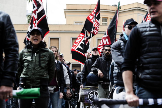 Πιέσεις προς τον Ντράγκι να διαλύσει τη νεοφασιστική οργάνωση Forza Nuova