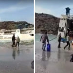 Σχοινούσα: Φωνές και ακροβατικά στο «Εξπρές Σκοπελίτη» που πήγε να δέσει με 9 μποφόρ