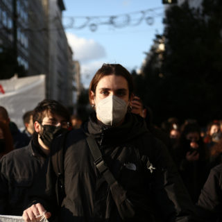 Μεγάλες εικόνες της φοιτητικής πορείας από την ΑΣΟΕΕ προς το Σύνταγμα