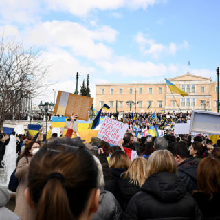 Τι είπαν οι Ουκρανοί στη χτεσινή συγκέντρωση στο Σύνταγμα