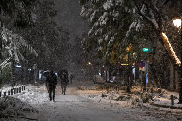 Κακοκαιρία Φίλιππος: 1,5 μέτρο χιόνι στην Εύβοια