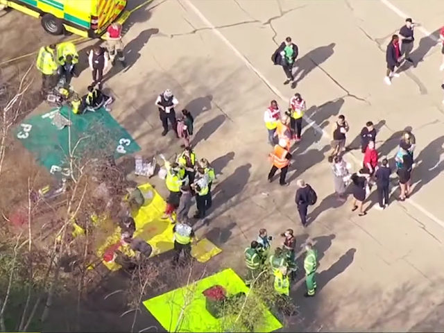 Διαρροή αερίου στο Ολυμπιακό Πάρκο του Λονδίνου [BINTEO]