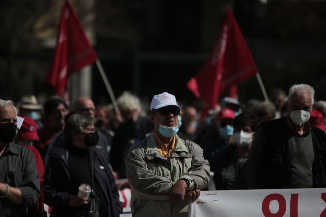 Συγκέντρωση διαμαρτυρίας από συνταξιούχους