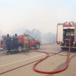 Φωτιά ξέσπασε κοντά στα διόδια των Μαλγάρων