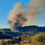 Σε εξέλιξη η φωτιά στην περιοχή Κορακιά Κρανιδίου στην Αργολίδα
