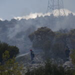 Καλύτερη εικόνα παρουσιάζει η πυρκαγιά στον Λουτρόπυργο Νέας Περάμου