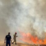 Φωτιά στη Σπιάντζα Πύργου Ηλείας