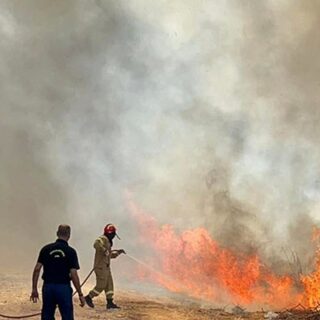 Φωτιά στη Σπιάντζα Πύργου Ηλείας