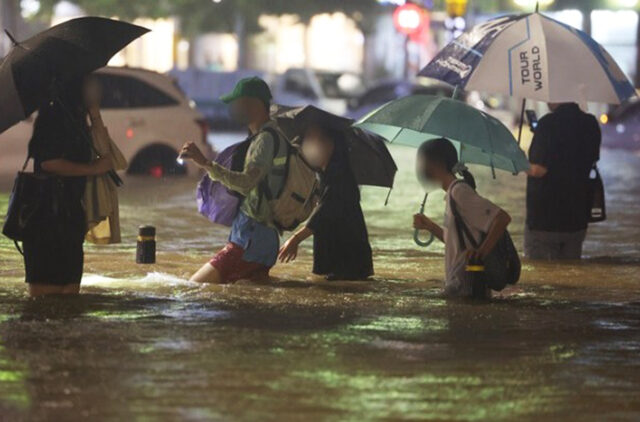Νότια Κορέα: Τουλάχιστον επτά νεκροί από σφοδρή βροχόπτωση στη Σεούλ
