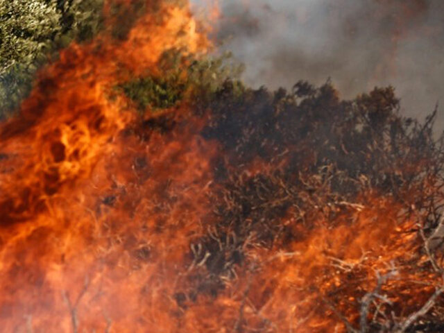Σαμοθράκη: Φωτιά σε δύσβατο σημείο