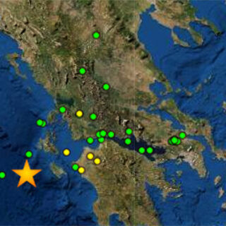 Ισχυρός σεισμός 5,4 Ρίχτερ ανοιχτά της Κεφαλονιάς