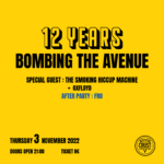 Οι Bombing The Avenue γιορτάζουν τα 12 χρόνια τους με ένα μεγάλο live στο υπόγειο της Crust