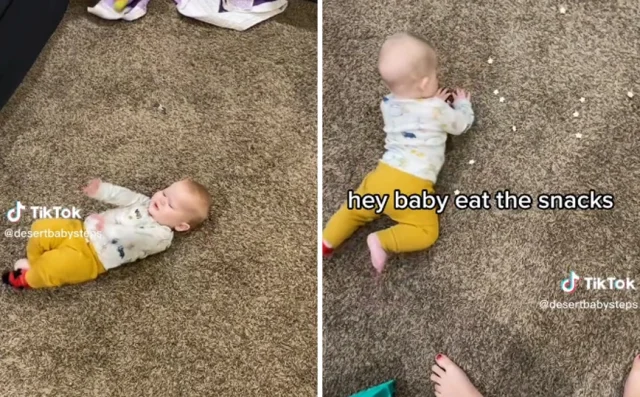 TikTok: Οργή για μητέρα που ταΐζει το μωρό της στο πάτωμα