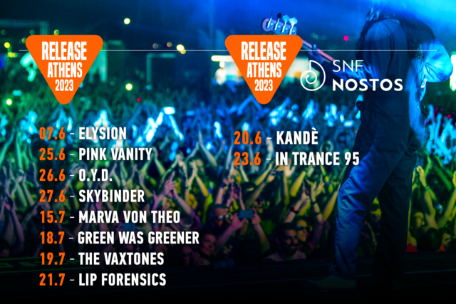 Δέκα νέες ελληνικές μπάντες ανακοίνωσε το Release Athens 2023