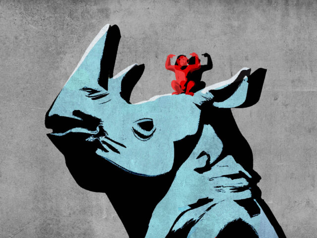 Αριστερά και ρινόκεροι