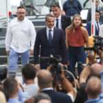 Εκλογές 2023: Στα γραφεία της ΝΔ ο Κυριάκος Μητσοτάκης