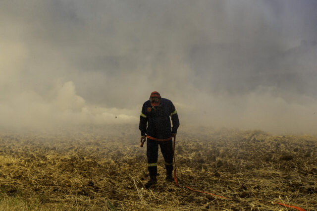 Ηράκλειο: Επιχείρηση της Πυροσβεστικής για φωτιά στον Δήμο Γόρτυνας