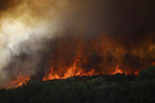 Σε εξέλιξη πυρκαγιά στην Ελευσίνα