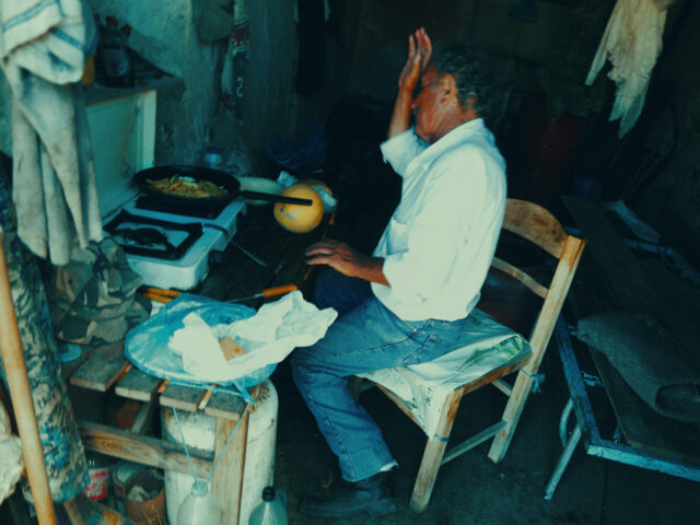 Μερικές πατάτες στο τηγάνι