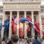 «Η Μυστική Καρδιά»: Μια πελώρια φουσκωτή καρδιά ευαισθητοποιεί τους περαστικούς στη Βαρκελώνη