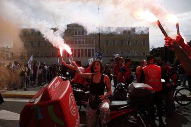 ΓΣΕΕ: Σε εξέλιξη η απεργιακή κινητοποίηση