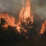 Φωτιά στο Μαρκόπουλο: Ενισχύθηκαν οι δυνάμεις της Πυροσβεστικής