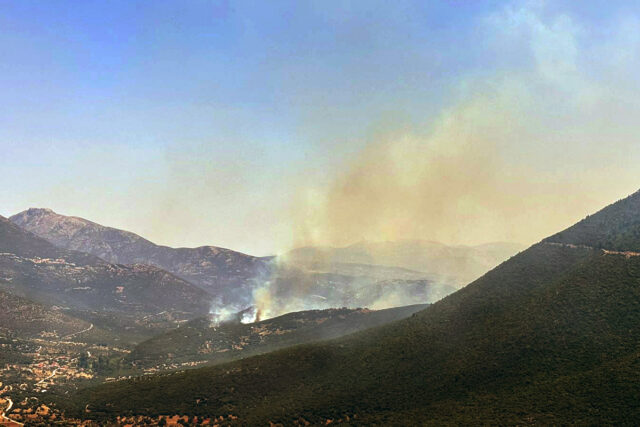 Αρκαδία: Κάηκαν σπίτια στο χωριό Χορέμη Μεγαλόπολης