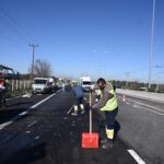 Εκτροπή βυτιοφόρου στην ΕΟ Αθηνών-Λαμίας