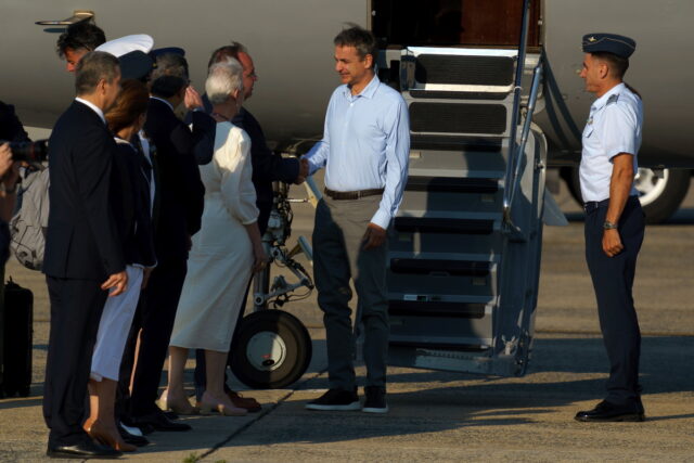 ΗΠΑ: Στην Ουάσιγκτον για τη Σύνοδο του ΝΑΤΟ ο Κυρ. Μητσοτάκης