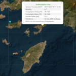 Σεισμός στη Ρόδο: Ισχυρή δόνηση 4,7 Ρίχτερ