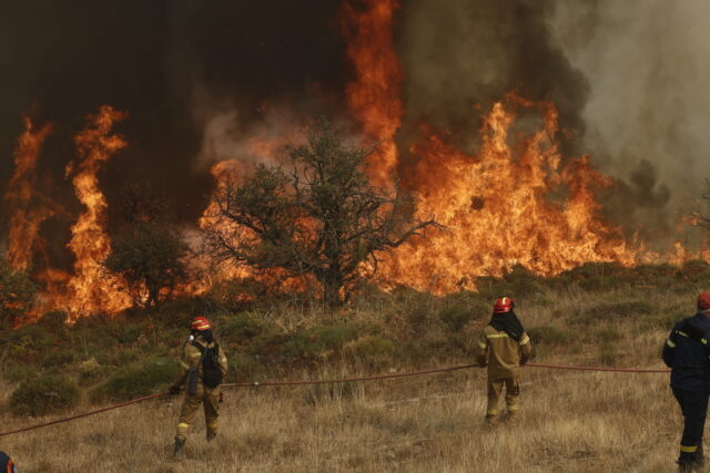 Φωτιά στην Ερέτρια – «Ήχησε» το 112