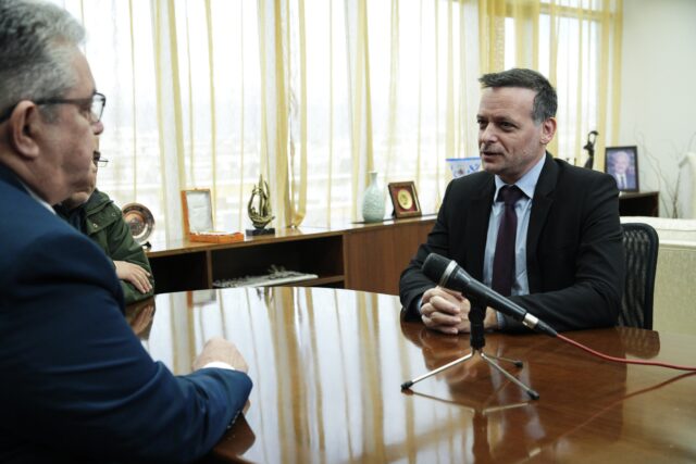 Συνάντηση του Δ. Κουτσούμπα με τον Δήμαρχο Αθηναίων