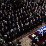 Τελευταίο αντίο στον Κώστα Σημίτη στη Μητρόπολη Αθηνών