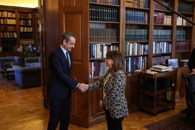 Τελευταία συνάντηση Μητσοτάκη-Σακελλαροπούλου