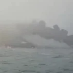 Σύγκρουση δεξαμενόπλοιου με φορτηγό πλοίο στη Βόρεια Θάλασσα [ΒΙΝΤΕΟ]