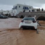 Κακοκαιρία: Δορυφορική εικόνα από τις πλημμύρες στην Πάρο