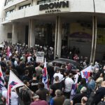 Κινητοποίηση του ΠΑΜΕ στην Ομόνοια κατά επιχειρηματικού συνεδρίου της ισραηλινής πρεσβείας