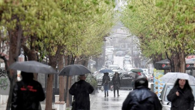 Επιδείνωση του καιρού στην κεντρική και βόρεια Ελλάδα με ισχυρές βροχές και καταιγίδες
