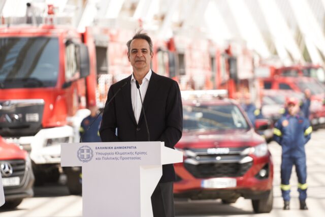 ΟΑΚΑ: Εκδήλωση παράδοσης νέων οχημάτων στην Πυροσβεστική