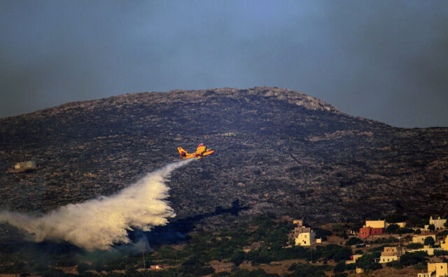 Χωρίς ενεργό μέτωπο η φωτιά στα Κύθηρα