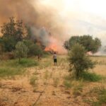 Πυρκαγιές: Δεκάδες απεγκλωβισμοί από Λιμενικό σε Χίο και Κάτω Αχαΐα