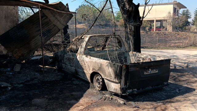 Πρέβεζα: Χωρίς ενεργά μέτωπα η πυρκαγιά